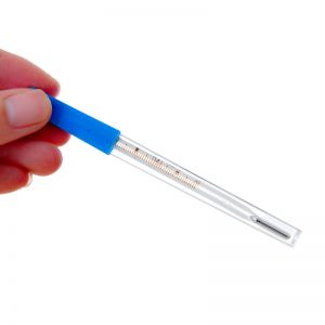 Glass oral thermometer