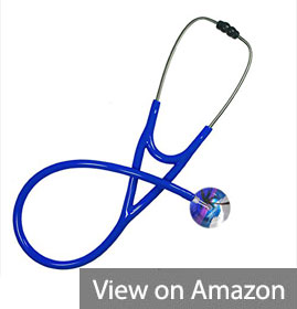 2. Ultrascope Adult Stethoscope, Palm Tree Design, Royal Blue Tubing 