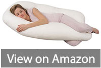 Leachco Back 'N Belly Contoured Body Pillow, Ivory 